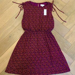 LOFT Summer Dress w/ Cinched Waist - Size XS